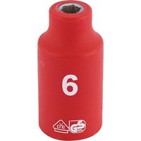 Draper 3/8" Drive VDE Fully Insulated Hexagon Socket Metric Draper 3/8" Drive VDE Fully Insulated Hexagon Socket Metric