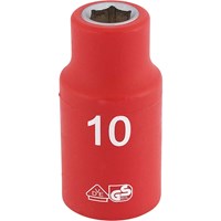 Draper 1/2" Drive VDE Fully Insulated Hexagon Socket Metric Draper 1/2" Drive VDE Fully Insulated Hexagon Socket Metric