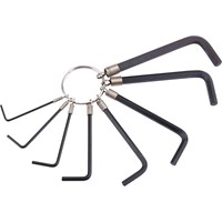 Draper 8 Piece Hexagon Allen Keyring Set Imperial