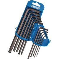 Draper 10 Piece Ball End Hexagon Allen Key Set Metric