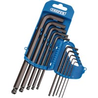 Draper 10 Piece Ball End Hexagon Allen Key Set Imperial