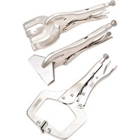 Draper 3 Piece Self Grip Sheet Metal and Welding Clamp Set Draper 3 Piece Self Grip Sheet Metal and Welding Clamp Set