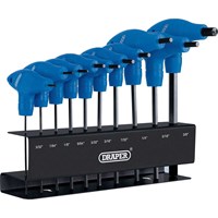 Draper 10 Piece T Handle Hexagon Allen Key Set Imperial
