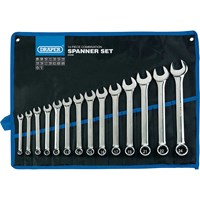 Draper 14 Piece Hi Torq Combination Spanner Set Metric Draper 14 Piece Hi Torq Combination Spanner Set Metric