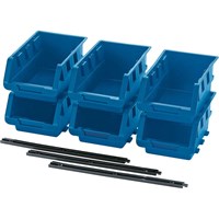 Draper 6 Piece Set of Medium Storage Bins Draper 6 Piece Set of Medium Storage Bins
