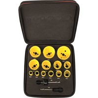 Starrett KDC13021 15 Piece General Purpose Hole Saw Set Starrett KDC13021 15 Piece General Purpose Hole Saw Set