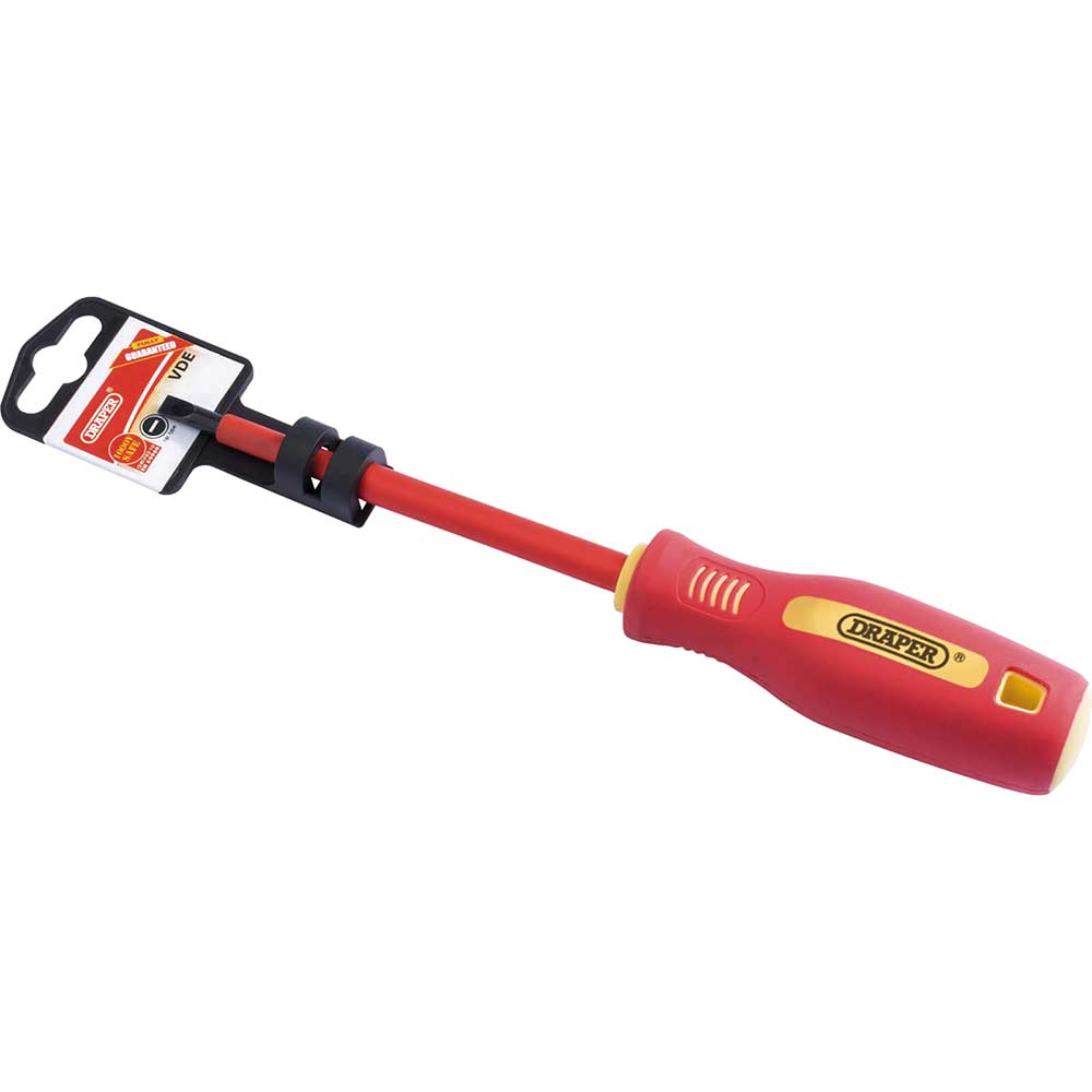 Draper Vde Insulated Parallel Slotted Screwdriver 5Mm 125Mm Size 1