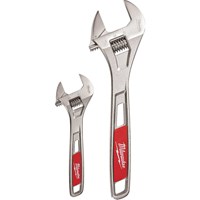 Milwaukee 2 Piece Adjustable Wrench Set Milwaukee 2 Piece Adjustable Wrench Set