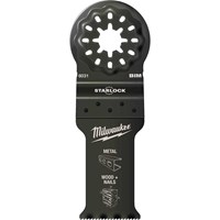 Milwaukee Bi-Metal Starlock Oscillating Multi Tool Plunge Saw Blade  Milwaukee Bi-Metal Starlock Oscillating Multi Tool Plunge Saw Blade