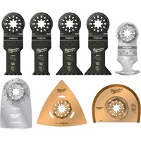 Milwaukee 8 Piece Starlock Oscillating Multi Tool Blade Set  Milwaukee 8 Piece Starlock Oscillating Multi Tool Blade Set