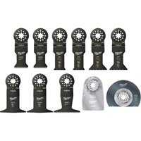 Milwaukee 11 Piece Starlock Oscillating Multi Tool Blade Set  Milwaukee 11 Piece Starlock Oscillating Multi Tool Blade Set