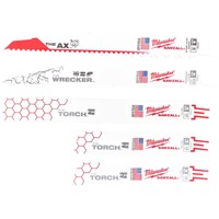 Milwaukee Sawzall 5 Piece Reciprocating Sabre Saw Blade Set