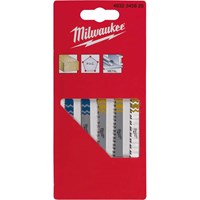 Milwaukee 5 Piece Jigsaw Blade Set  Milwaukee 5 Piece Jigsaw Blade Set