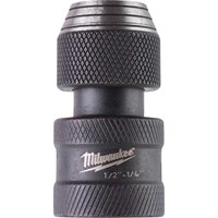 Milwaukee Shockwave 1/2 Square Drive to 1/4 Hex Impact Adaptor Milwaukee Shockwave 1/2 Square Drive to 1/4 Hex Impact Adaptor