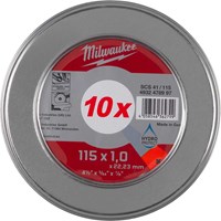Milwaukee W Pro+ SCS41 Thin 1mm Metal Cutting Disc  Milwaukee W Pro+ SCS41 Thin 1mm Metal Cutting Disc