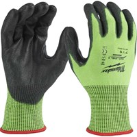 Milwaukee Hi Vis Cut Level 5 Dipped Work Gloves Milwaukee Hi Vis Cut Level 5 Dipped Work Gloves