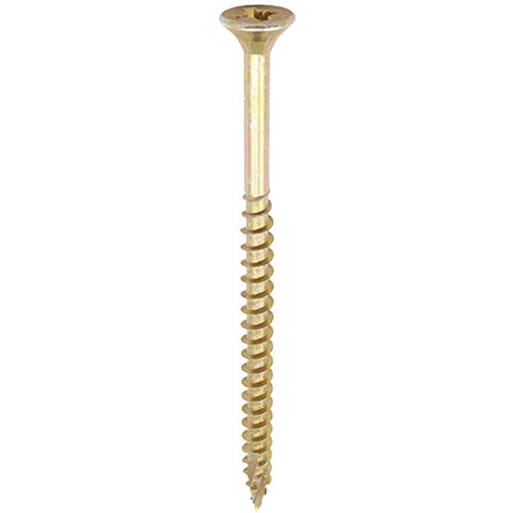 Timco Yellow Strong-Fix C2 Countsunk Pozi Wood Screws Handy Tub 5Mm 90Mm Pack Of 325 Size 5