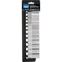 Draper Expert 12 Piece 3/8" Drive Bi Hex Multi Drive Socket Set Metric