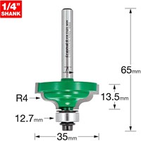 Trend CRAFTPRO Bearing Guided Ogee Quirk Router Cutter Trend CRAFTPRO Bearing Guided Ogee Quirk Router Cutter