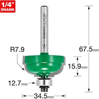 Trend CRAFTPRO Bearing Guided Cavetto Router Cutter Trend CRAFTPRO Bearing Guided Cavetto Router Cutter