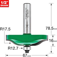 Trend CRAFTPRO Ogee Panel Mould Bearing Guided Router Cutter Trend CRAFTPRO Ogee Panel Mould Bearing Guided Router Cutter