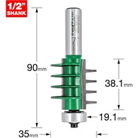 Trend CRAFTPRO Finger Joint Router Cutter Trend CRAFTPRO Finger Joint Router Cutter