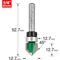 Trend CRAFTPRO Bearing Guided Groove Router Cutter Trend CRAFTPRO Bearing Guided Groove Router Cutter