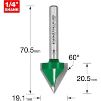 Trend CRAFTPRO Chamfer V Grovve Router Cutter Trend CRAFTPRO Chamfer V Grovve Router Cutter