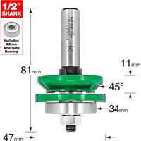 Trend CRAFTPRO Matchlining Router Cutter Set Trend CRAFTPRO Matchlining Router Cutter Set