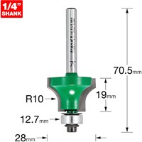 Trend CRAFTPRO Bearing Guided Glazing Bar Ovolo Joint Router Cutter Trend CRAFTPRO Bearing Guided Glazing Bar Ovolo Joint Router Cutter