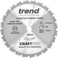 Trend Craft Anti Kickback Thin Kerf Circular Saw Blade