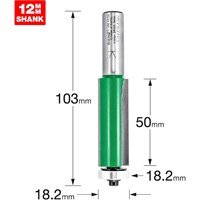 Trend CRAFTPRO Bearing Guided Trimmer Router Cutter Trend CRAFTPRO Bearing Guided Trimmer Router Cutter