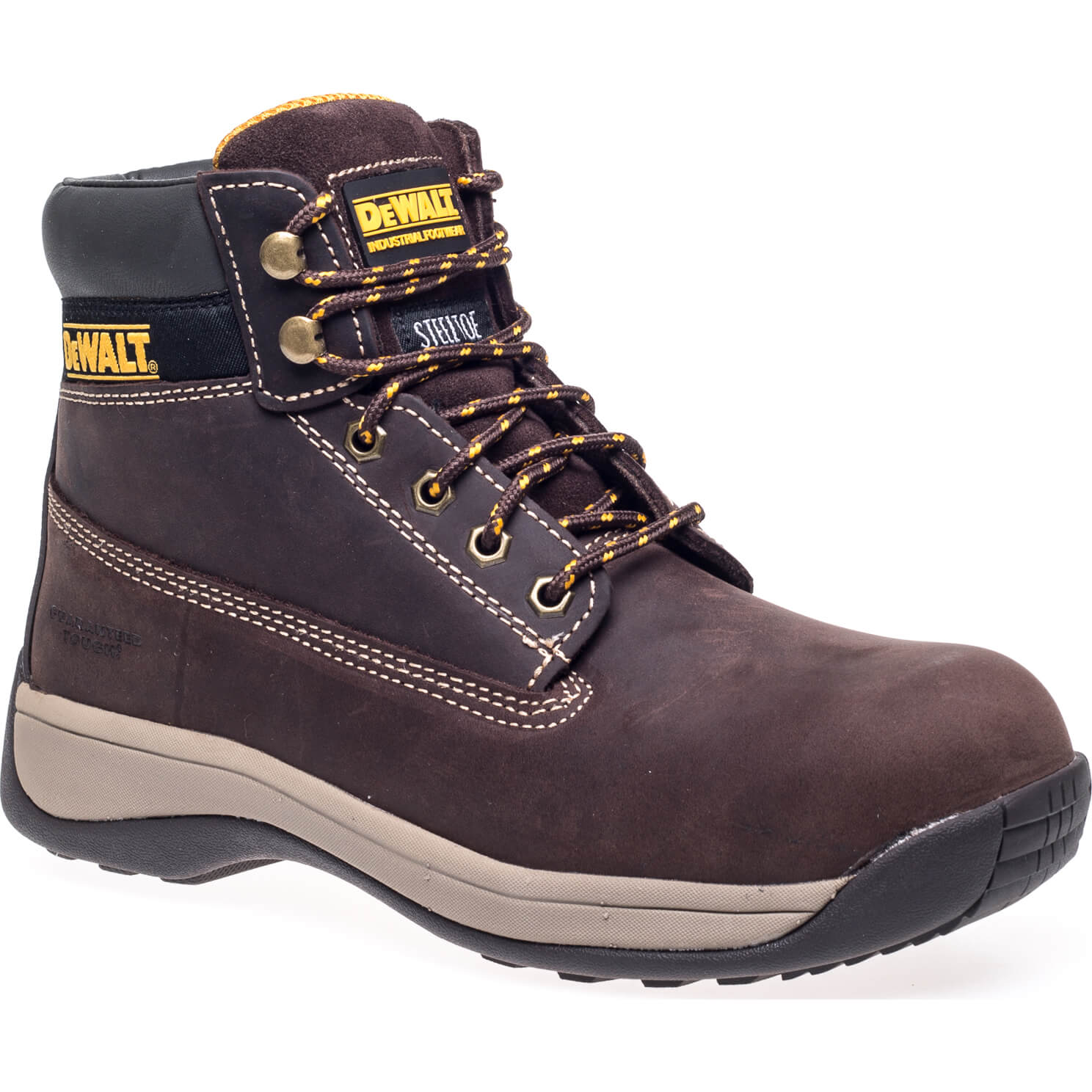 Photos - Safety Equipment DeWALT Apprentice Nubuck Safety Hiker Boots Brown Size 11 