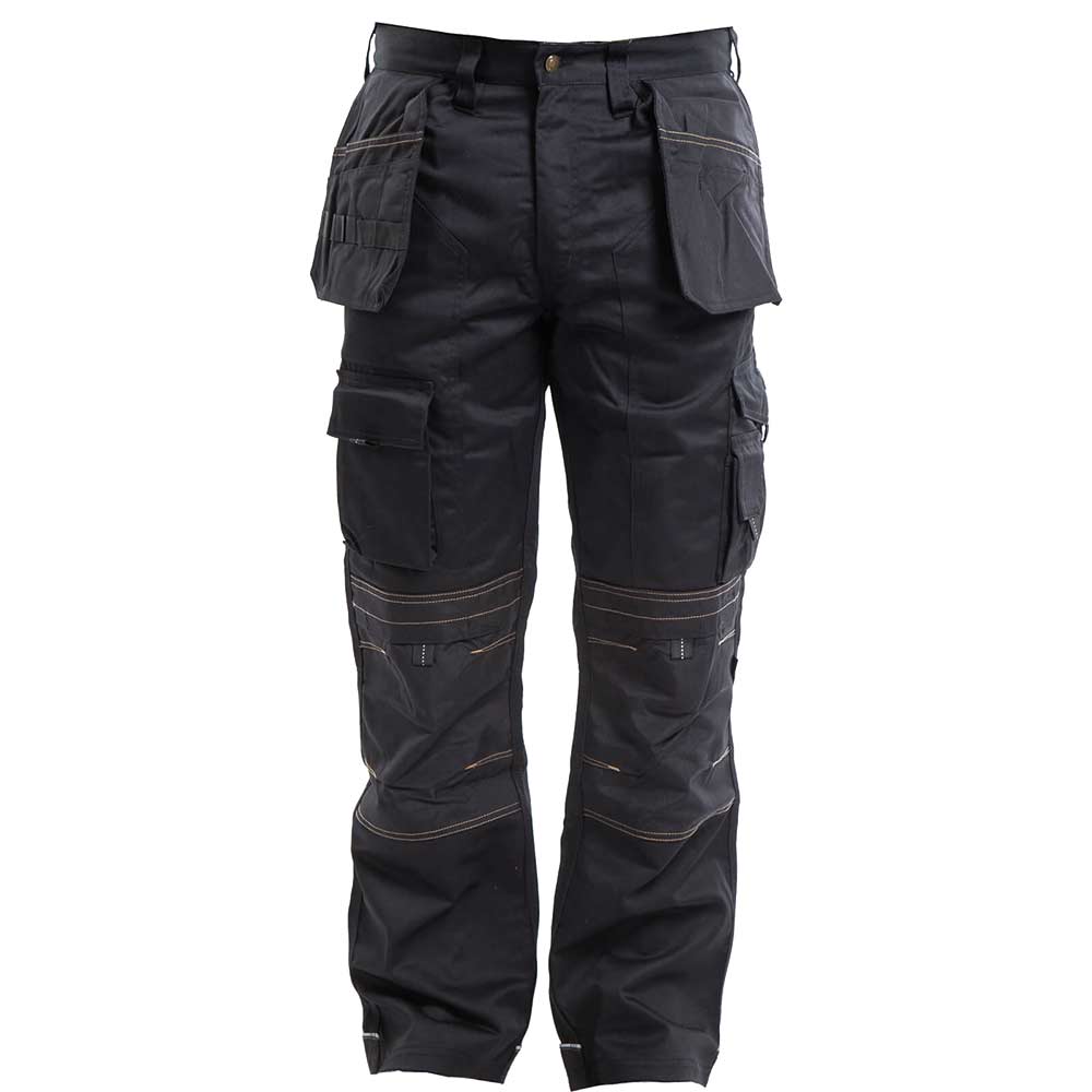Apache Men's Black Apkht Holster Work Trousers Large
