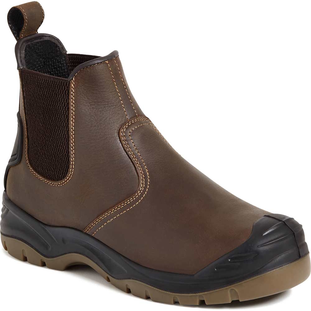 Apache Brown Ap71 Safety Dealer Boots Size 7