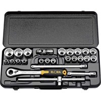 Elora 25 Piece 1/2" Drive Bi Hex Socket Set Metric Elora 25 Piece 1/2" Drive Bi Hex Socket Set Metric