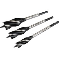 Draper 3 Piece 4 Fluted Wood Auger Bit Set