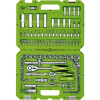Draper 100 Piece 1/4" and 1/2" Drive Screwdriver and Socket Set Draper 100 Piece 1/4" and 1/2" Drive Screwdriver and Socket Set