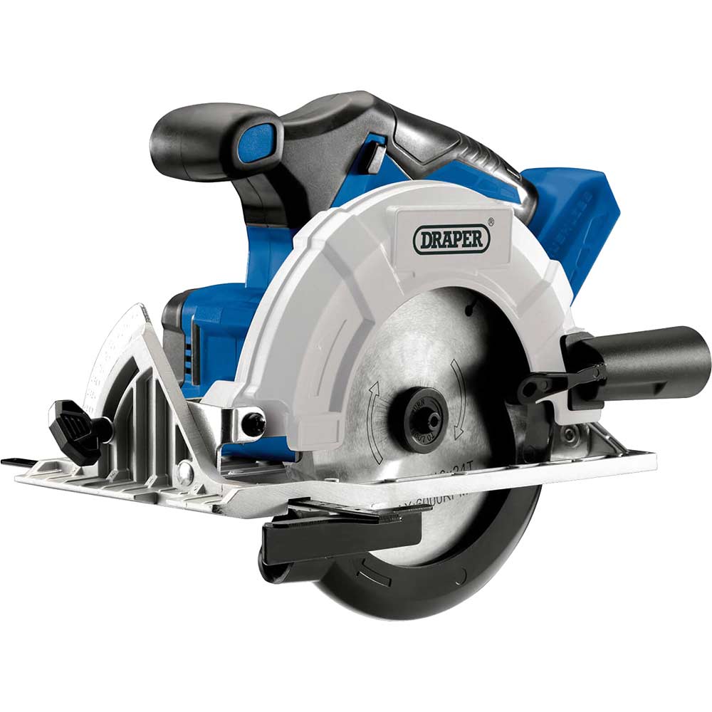 Draper D20cs165 D20 20V Cordless Brushless Circular Saw 165Mm Size 45