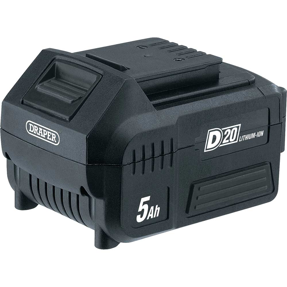 Draper D20 20V Cordless Li-Ion Battery 5Ah 5Ah Size 5