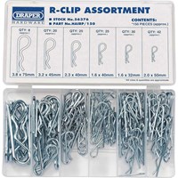 Draper 150 Piece R Clip Assortment
