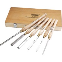 Draper 6 Piece HSS Wood Turning Tool Set