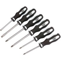 Draper 6 Piece Pound Thru Soft Grip Screwdriver Set