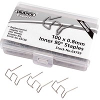Draper Bent Castle Staples for Hot Staplers