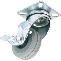 Draper Swivel Plate Fixing Rubber Wheeled Castor and Brake Draper Swivel Plate Fixing Rubber Wheeled Castor and Brake