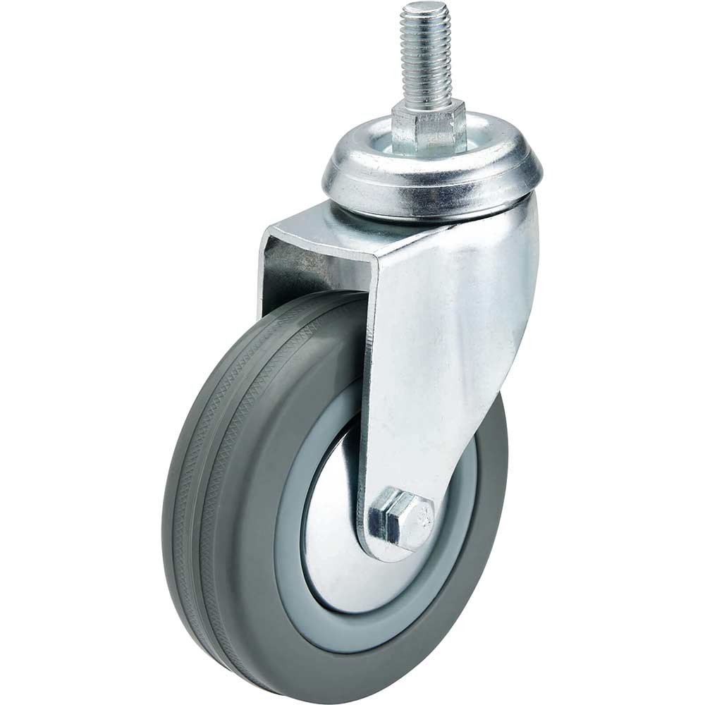 Draper Swivel Bolt Fixing Rubber Castor 100Mm Size 1