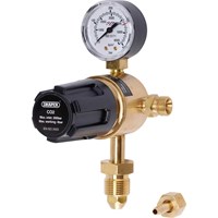 Draper 300 Bar Industrial Single Gauge Gas Bottle Regulator