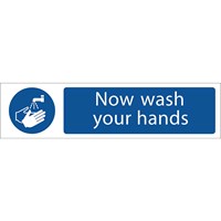 Draper Now Wash Your Hands Sign
