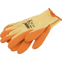 Draper Orange Heavy Duty Latex Coated Work Gloves Draper Orange Heavy Duty Latex Coated Work Gloves