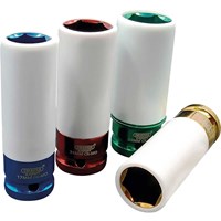 Draper 4 Piece 1/2" Drive Wheel Nut Socket Set for Alloy Wheels